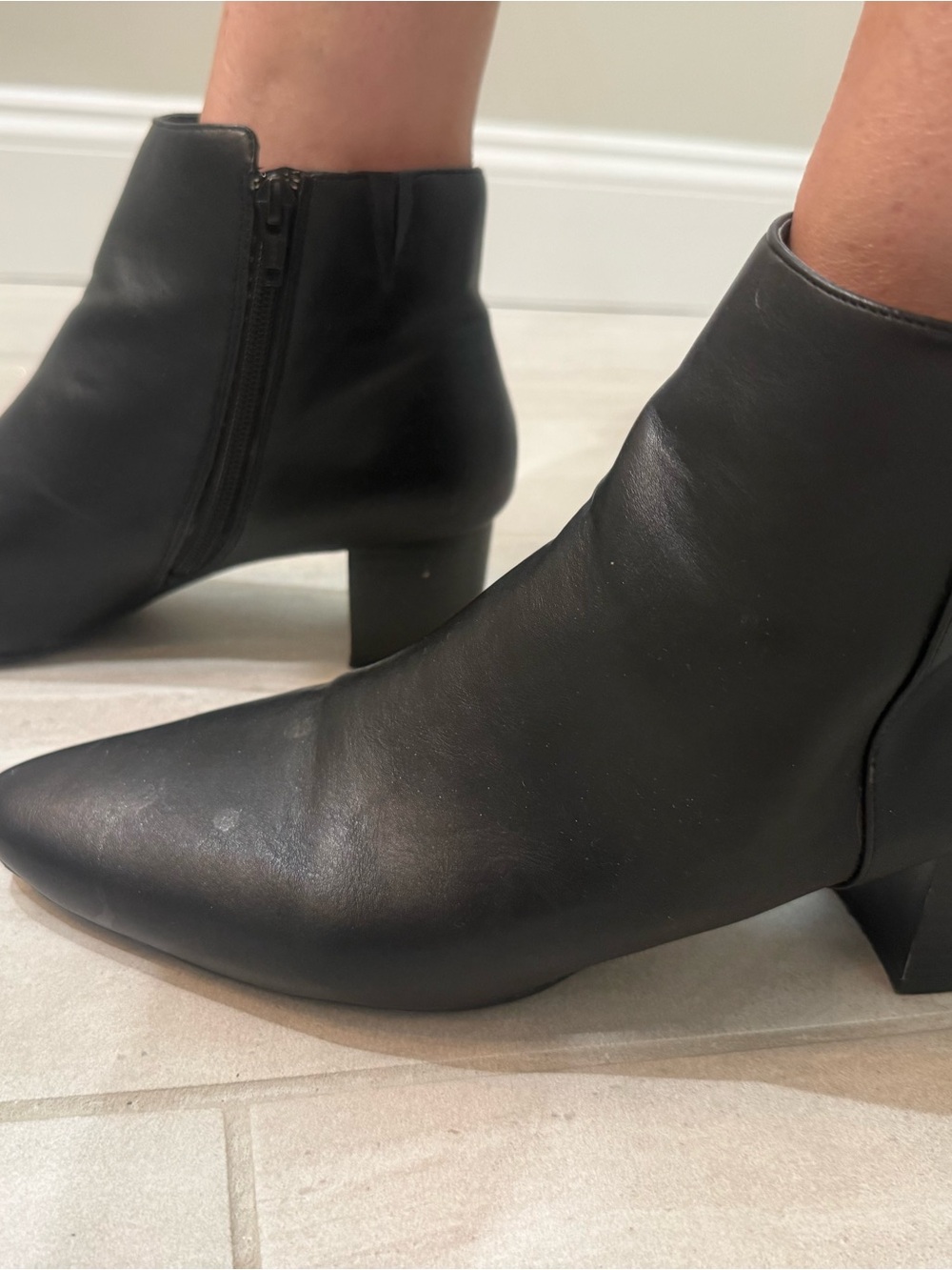 Rockport Black Pointed Toe Ankle Booties - Picture 5 of 5